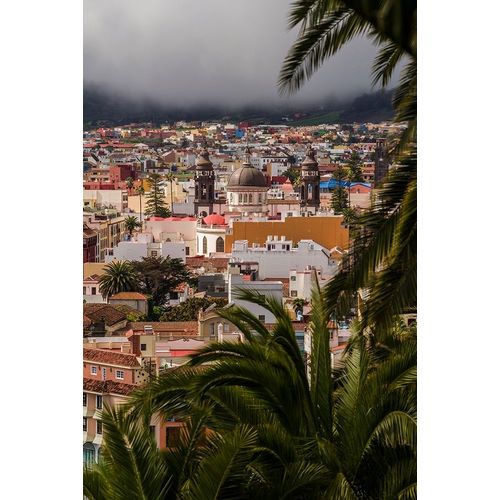 Canary Islands-Tenerife Island-San Cristobal de La Laguna-elevated view of the historical center